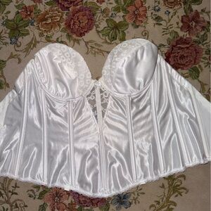 White Satin and Lace corset